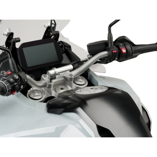 Puig Handlebar Clamp Accessory Adaptor Silver